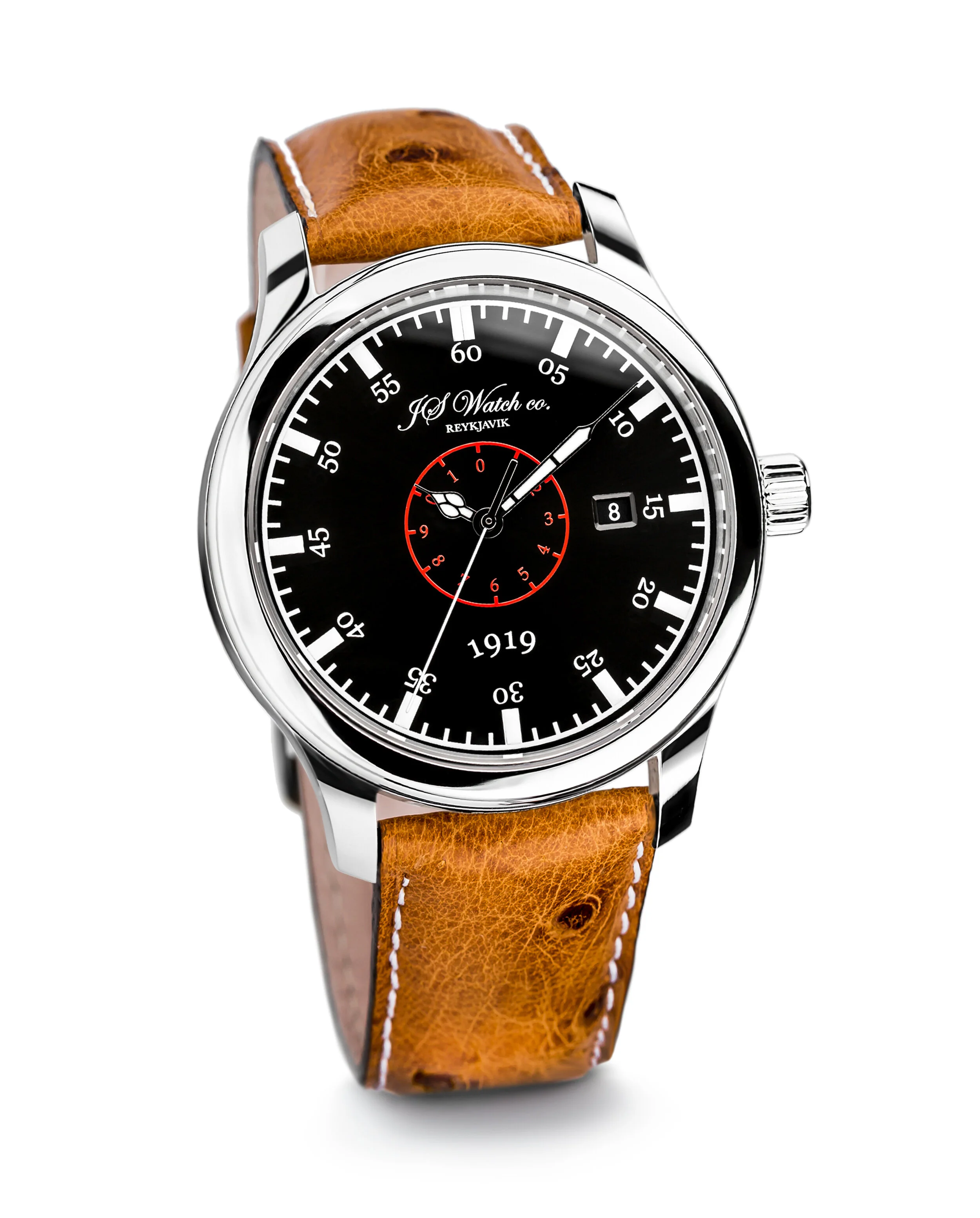 JS Watch Company Reykjavik — Islandus 1919 Black